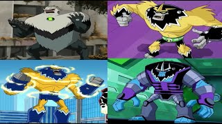 Ben 10 All ShocksquatchElectricyeti Transformations [upl. by Smail453]