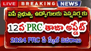 ఏపీ ప్రభుత్వ ఉద్యోగులకు amp పెన్షనర్లకు 12వ PRC తాజా అప్డేట్ 2024 PRC పే స్కేల్ వివరాలు [upl. by Meldoh382]