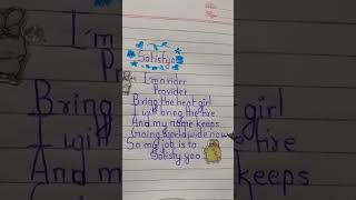 Satisfya handwriting lyrics [upl. by Nerine750]