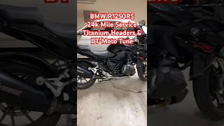 BMW R1250RS  24k Mile Service Titanium Headers and BTMoto Tune motorcycle r1250rs bikelife [upl. by Oringas]