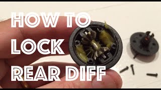 HPI Sprint 2 Drift Mods Part 3 ❤ How To Lock Rear Diff On RC Car [upl. by Elma]