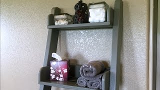 How to Build a Leaning Wall Shelf [upl. by Enywtna]