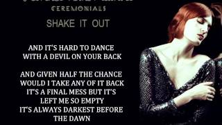 Florence  the Machine  Shake It Out Lyrics [upl. by Simonsen]