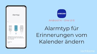 Alarmtyp für Erinnerungen vom Kalender ändern  Samsung Android 14  One UI 6 [upl. by Nesmat]