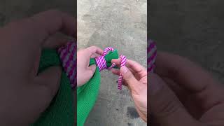 My uncle taught me how to tie the corner of a tent cloth Practical knots Knots Knotting techn [upl. by Awe983]