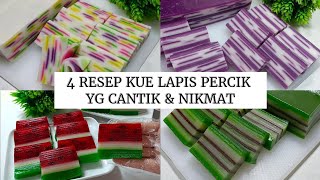 4 RESEP KUE LAPIS PERCIK YG ENAK CANTIK amp MUDAH KAMU WAJIB COBA [upl. by Jane433]