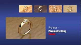 Sneak Preview How to build a full Parametric ring in 3DESIGN CAD8 [upl. by Naillimixam]