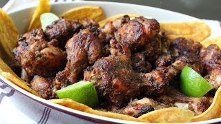 Jerk Chicken Wings  Spicy Jamaican Jerk Hot Wings Recipe [upl. by Llyrrad246]