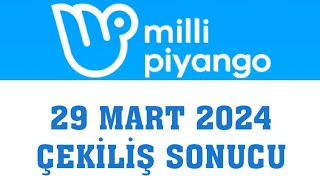 Milli Piyango Çekiliş Sonuçları 29 Mart 2024 [upl. by Gittle]