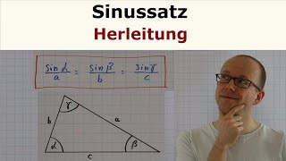 Sinussatz  Herleitung [upl. by Aicele982]