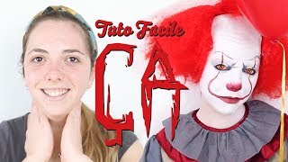 Tutoriel Maquillage Ça le Clown Facile pour Halloween 🤡🤡🤡 [upl. by Draner]