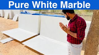 Makrana Albeta Pure White  Pure White Marble  Super White Marble  8769981030 [upl. by Abbie]