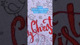 Advent Calendar StitchAlong🎄 Day 1 Letters 📆 🎅 Free Christmas Embroidery Pattern for Beginners [upl. by Aicenaj195]