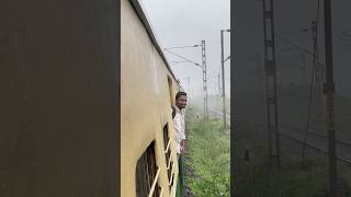 TAMBARAM  KANCHIPURAM 🚝 train rain varshammovie journey trendingshorts travel coolweather [upl. by Wollis284]