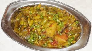 Edamame soy beans sabzi  Soy bean Undhiyu  Indian Vegetarian Recipes by Bhavna [upl. by Iolande]