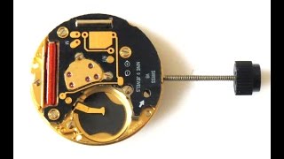 ETA Quartz Analogue Watch Movement 256111 [upl. by Jandy394]