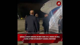 Lavrov Lands in NYC for HIGHSTAKES UN Security Council Meetings [upl. by Nodnab]