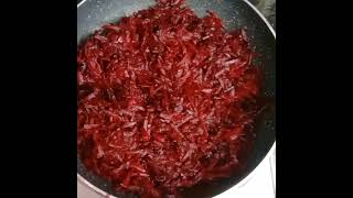 HOMEMADE Beetroot Halwa recipe Shorts [upl. by Atinek165]