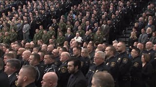 Funeral held for McHenry County Sheriffs Deputy Jacob Keltner [upl. by Alban]