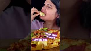 ASMeRi Eats ASMR fried cheese sticks Pizza Mukbang bites only shorts viralvideo video fyp new [upl. by Dnilasor]