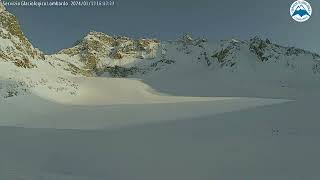 Ghiacciaio di Campo Nord ParadisinLivigno 202324 accumulo timelapse integrale [upl. by Alyosha214]