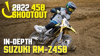 InDepth 2022 450 Shootout 2022 Suzuki RMZ450 [upl. by Dnomar]