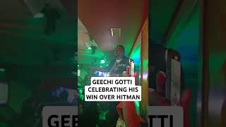 GEECHI GOTTI CELEBRATING HIS WIN OVER HITMAN HOLLA [upl. by Bravar]