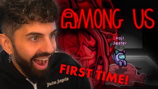 NEW AMONG US MAP AND WE GOT JESTER  Among Us Morning Lobby [upl. by Salocin429]