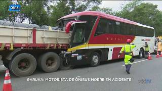 Garuva motorista de ônibus morre em acidente [upl. by Inimak676]