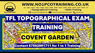 COVENT GARDEN LONDON CITY  TFL TOPOGRAPHICAL SKILLS TEST  MAY 2024 TRAINING [upl. by Dallon]