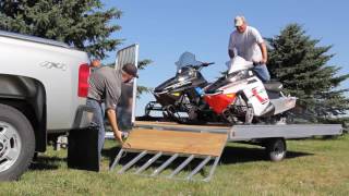 Aluma  8612D SnowTilt Snowmobile Trailer [upl. by Hodge348]