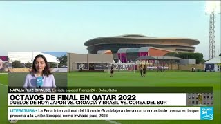 Informe desde Doha fecha importante para los asiáticos en los octavos de Qatar 2022 • FRANCE 24 [upl. by Terces578]