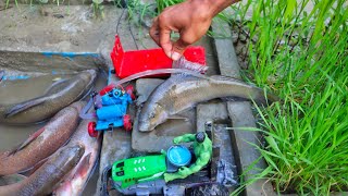 Catch fish using mini water pump motor  fishing in Nepal  fish videosunfarming7533 [upl. by Mihcaoj]