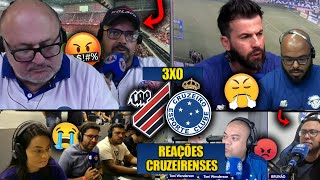 REAÇÕES dos CRUZEIRENSES FURIOSOS com a DERROTA  ATHLETICOPR 3X0 CRUZEIRO REACT BRASILEIRÃO 2024 [upl. by Raffaj]