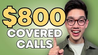 How To Sell 800 Amazon Covered Calls  Beginners Tutorial Before Earnings [upl. by Jehiel]