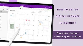 How to set up Digital Planner in OneNote 2020 [upl. by Noirrad]