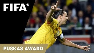 Zlatan Ibrahimović Bicycle Kick Goal  FIFA Puskas Award 2013 WINNER [upl. by Nnazus]