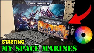 Starting my Warhammer Painting Journey  Space Marines [upl. by Wesle380]