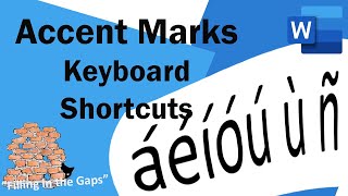 How to easily type accent marks over letters in MS Word  using the Keyboard [upl. by Vinay250]