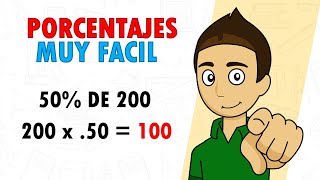 COMO CALCULAR UN PORCENTAJE Super fácil  Para principiantes [upl. by Seldon]