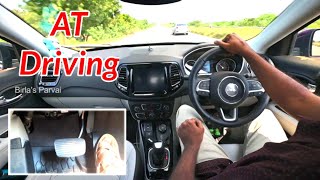 How to drive an automatic car live demo  Jeep Compass  English Subtitle [upl. by Aneekahs]