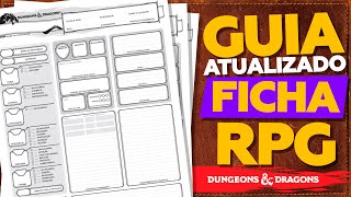 COMO FAZER SUA FICHA DE RPG COMPLETO ATUALIZADO 2022 DUNGEONS amp DRAGONS  Stória RPG [upl. by Gianni]