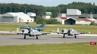 2024年三沢基地航空祭翌日の展示した航空機の帰投の一部 MISAWA AirBase AirFEST [upl. by Asillem]