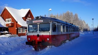 Snötåget winter traffic on Inlandsbanan [upl. by Ttayw75]