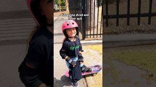 Dani and Andy Roy AKA Rip amp Morty 4 yr old skater girl reels shorts sk8 [upl. by Fin]