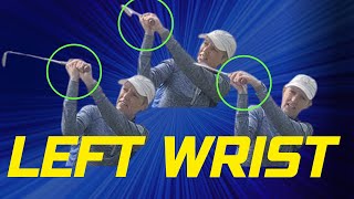 Left wrist position at the top of the backswing [upl. by Ibur986]