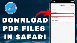 How To Download PDF File In iPhone From Safari Browser [upl. by Deeann891]