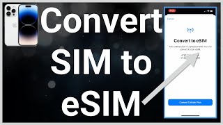 How To Convert SIM To eSIM On iPhone [upl. by Nitsew]