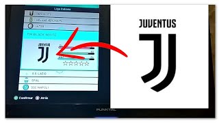 Cómo hacer el escudo de Juventus en PES quotfacil y rapidoquot [upl. by Iveel]