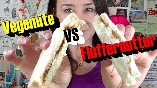 Fluffernutter vs Vegemite Taste Test [upl. by Eilliw]